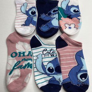 Disney Lilo & Stitch Women's No Show Socks 10 Pairs